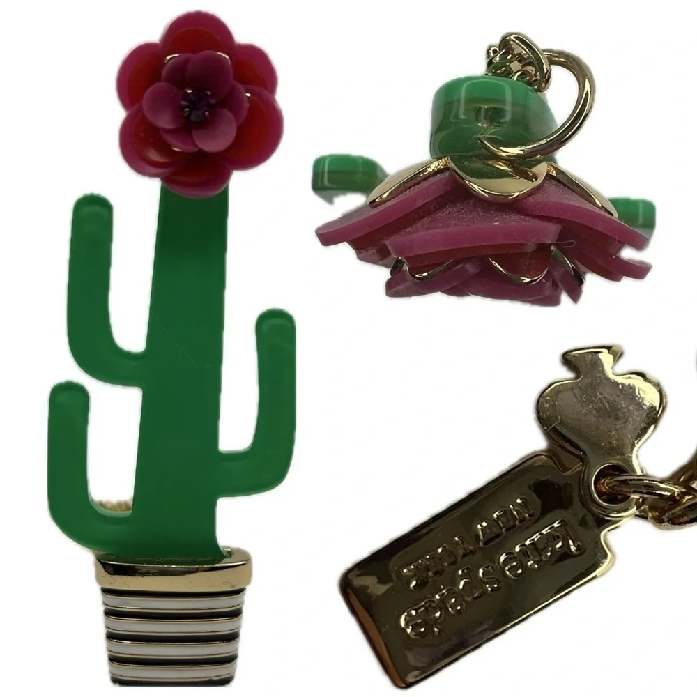 Kate Spade Scenic Route Cactus Acrylic Rare Novelty Necklace